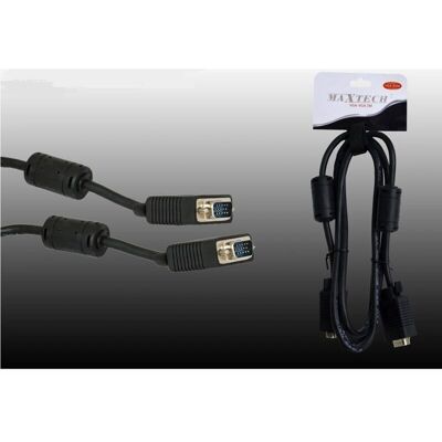 Cable VGA Maxtech 3m - Para monitor, TV, PC Cable VGA Maxtech 3m - Para monitor, TV, PC