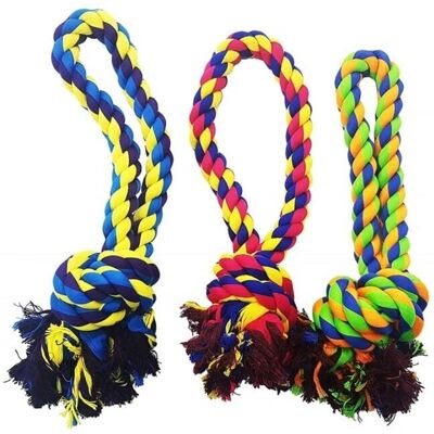 Giocattolo per Cani Trade Shop Traesio - Corda, Palla & Maniglia - Resistente e Durevole Giocattolo per Cani Trade Shop Traesio - Corda, Palla & Maniglia - Resistente e Durevole