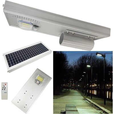 Lampe Solaire de Rue - 50W IP65 avec Télécommande - Publicité Lampe Solaire de Rue - 50W IP65 avec Télécommande - Publicité