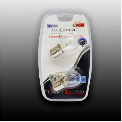 Maxtech L-p047 Bombilla Automotriz - Brillante, Duradera, 12V 21W Maxtech L-p047 Bombilla Automotriz - Brillante, Duradera, 12V 21W