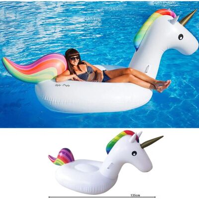 Trade Shop Gonfiabile Unicorno - Grande Unicorno Arcobaleno - 135x90cm Trade Shop Gonfiabile Unicorno - Grande Unicorno Arcobaleno - 135x90cm