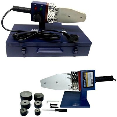 Trade Shop Saldatore per Tubi in Plastica - 2000W, 6 Taglie, Temperatura Regolabile Trade Shop Saldatore per Tubi in Plastica - 2000W, 6 Taglie, Temperatura Regolabile