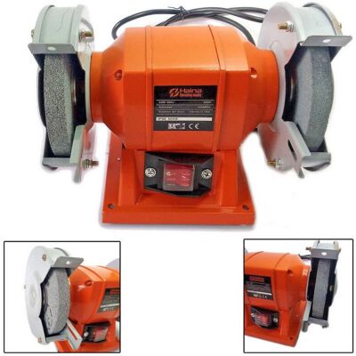 Trade Shop Traesio - Amoladora de banco - 250W, 125mm Discos, 2 Ruedas - Profesional Trade Shop Traesio - Amoladora de banco - 250W, 125mm Discos, 2 Ruedas - Profesional