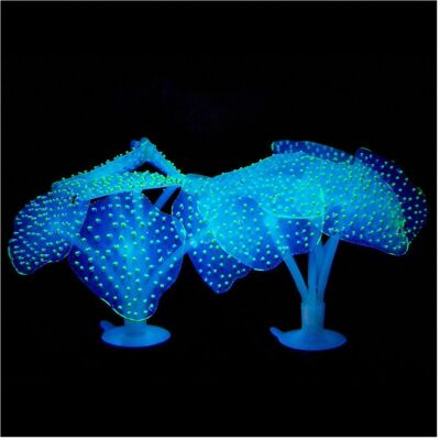 Corallo Finto Blu in Silicone per Decorazioni Acquario - Riccio Artificiale Corallo Finto Blu in Silicone per Decorazioni Acquario - Riccio Artificiale