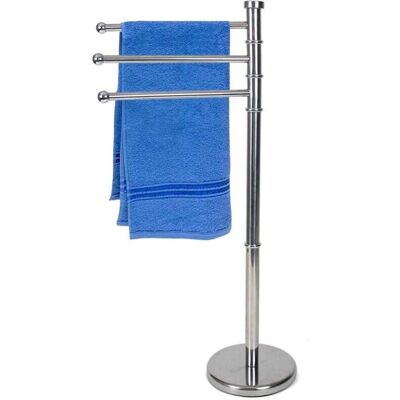 Trade Shop Porta Asciugamani Da Terra 80cm 3 Bracci - Portasciugamano Trade Shop Porta Asciugamani Da Terra 80cm 3 Bracci - Portasciugamano