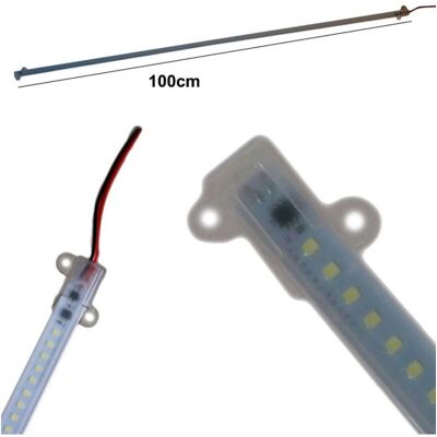 Trade Shop - 5 LED Streifen SMD 2835 - 15W 1m - Kaltweiß Trade Shop - 5 LED Streifen SMD 2835 - 15W 1m - Kaltweiß