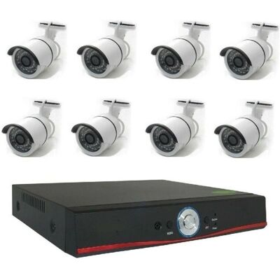 Kit Videosorveglianza 1080p 4/8 Ch - Visione Notturna Kit Videosorveglianza 1080p 4/8 Ch - Visione Notturna
