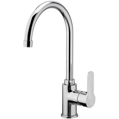 Trade Shop Traesio - Grifo monomando cromado para cocina de caño alto Trade Shop Traesio - Grifo monomando cromado para cocina de caño alto