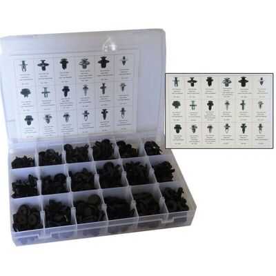 TRADE SHOP TRAESIO - Kit Clip in Nylon - 190 Fermi per Paraurti e Porte TRADE SHOP TRAESIO - Kit Clip in Nylon - 190 Fermi per Paraurti e Porte