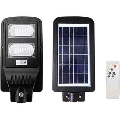 Trade Shop 60W Lampe Solaire - LED, Panneau, Télécommande - Publicité Trade Shop 60W Lampe Solaire - LED, Panneau, Télécommande - Publicité