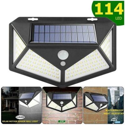 Trade Shop Faro 114 LED Projecteur Solaire Détecteur Mouvement - Publicité Trade Shop Faro 114 LED Projecteur Solaire Détecteur Mouvement - Publicité