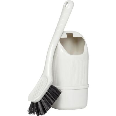 Brunner Toby Toilet Brush - Wall Mount Compact White Toilet Brush Brunner Toby Toilet Brush - Wall Mount Compact White Toilet Brush