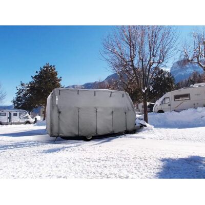 Housse pour caravane Brunner 6M - Respirante, UV stable, Imperméable - Publicité Housse pour caravane Brunner 6M - Respirante, UV stable, Imperméable - Publicité