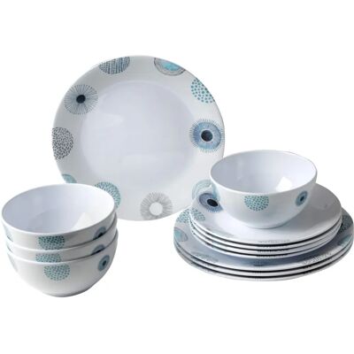 BRUNNER Deep Sea Tallrikssats - 12 Stycken BRUNNER Deep Sea Tallrikssats - 12 Stycken