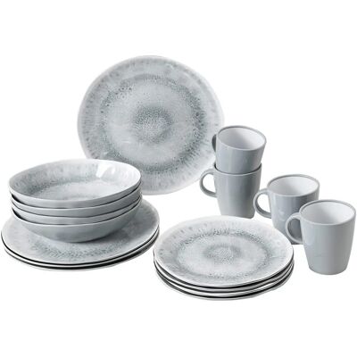 Ensemble de vaisselle en mélamine Pearl de Brunner - Résistant aux chocs, Compatible lave-vaisselle Ensemble de vaisselle en mélamine Pearl de Brunner - Résistant aux chocs, Compatible lave-vaisselle