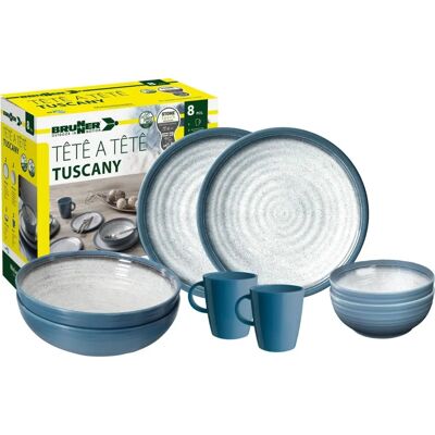 Brunner Tete-a-Tete Tuscany 8pcs camping tableware set - camping Brunner Tete-a-Tete Tuscany 8pcs camping tableware set - camping