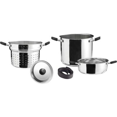 Brunner NG Kochgeschirr-Set - Platzsparend, Edelstahl - Für Caravans & Boote Brunner NG Kochgeschirr-Set - Platzsparend, Edelstahl - Für Caravans & Boote