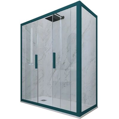 Forte Mampara de ducha Night Watch Verde Glam Duo 90x170cm Forte Mampara de ducha Night Watch Verde Glam Duo 90x170cm