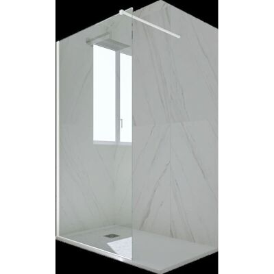 Forte Venus - Panel de Ducha Walk-In Reversible Blanco 110cm - Pared de Ducha Forte Venus - Panel de Ducha Walk-In Reversible Blanco 110cm - Pared de Ducha