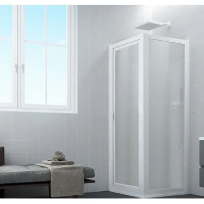 Forte Sigma Duo 70x70cm Mampara de Ducha Blanca Forte Sigma Duo 70x70cm Mampara de Ducha Blanca
