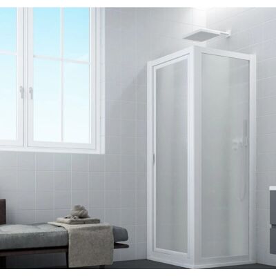 Forte Sigma Duo 90x90cm Mampara de Ducha Blanca Forte Sigma Duo 90x90cm Mampara de Ducha Blanca