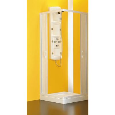 Cabina doccia FORTE Bianca 75cm x 188cm x 90cm - Ingresso extra grande Cabina doccia FORTE Bianca 75cm x 188cm x 90cm - Ingresso extra grande