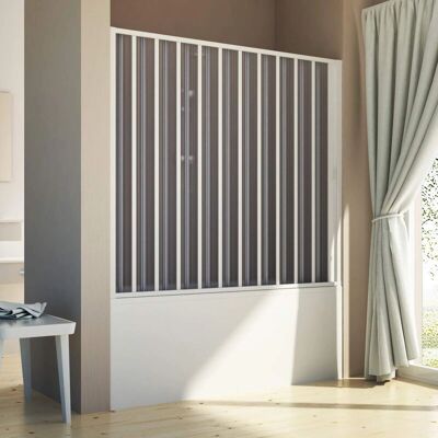Idralite Delfi Badewannenduschwand - Verstellbar, Recycling-PVC, Reversibel Idralite Delfi Badewannenduschwand - Verstellbar, Recycling-PVC, Reversibel