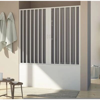 Idralite Delfi Central 160 cm - Mampara de ducha - Reversible - Made in Italy Idralite Delfi Central 160 cm - Mampara de ducha - Reversible - Made in Italy