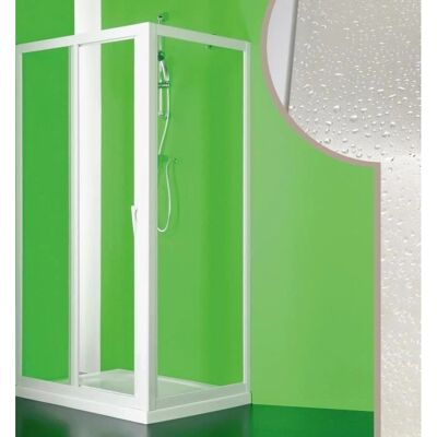 Idralite Mercurio - Mampara de ducha ajustable 90x140cm - Blanco Idralite Mercurio - Mampara de ducha ajustable 90x140cm - Blanco