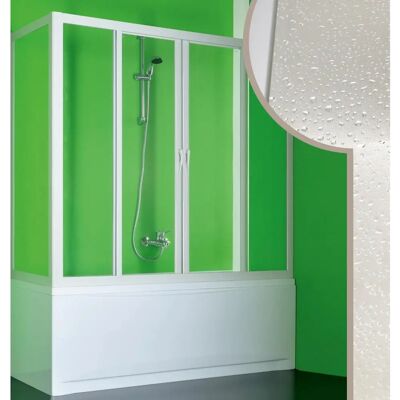 Idralite - Mampara de bañera Plutone 2 Blanco 75x180cm - Accesorio de baño Idralite - Mampara de bañera Plutone 2 Blanco 75x180cm - Accesorio de baño