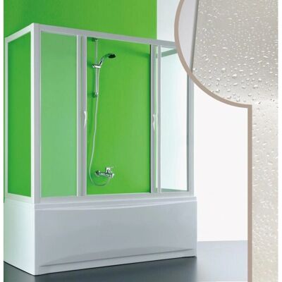 Forte - Mampara de ducha Plutone 2 - Reversible, Ajustable, Italiano Forte - Mampara de ducha Plutone 2 - Reversible, Ajustable, Italiano