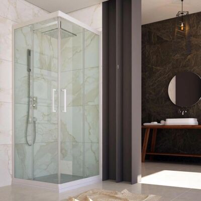 Forte Mampara de ducha reversible 6mm 100x120cm Forte Mampara de ducha reversible 6mm 100x120cm