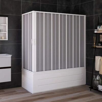 Forte Cabina de Ducha para Baño - Ajustable, Reversible, Fácil de Instalar Forte Cabina de Ducha para Baño - Ajustable, Reversible, Fácil de Instalar