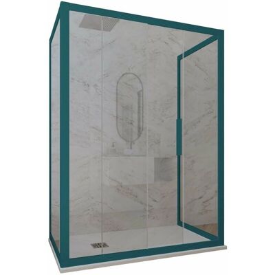 Mampara de ducha reversible 70x140cm - PVC resistente al agua Mampara de ducha reversible 70x140cm - PVC resistente al agua