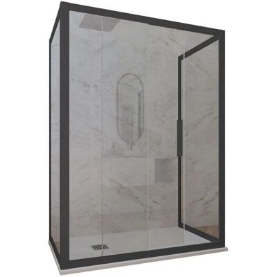 Forte Deco Trio Mampara de ducha reversible 3 lados Forte Deco Trio Mampara de ducha reversible 3 lados
