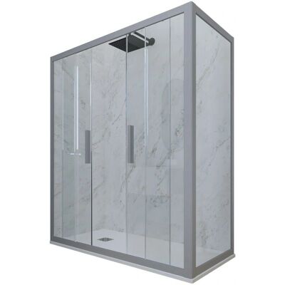 Forte Mampara de ducha - 70x120cm, Reversible, 6mm Vidrio Forte Mampara de ducha - 70x120cm, Reversible, 6mm Vidrio
