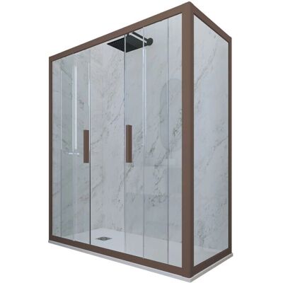 FORTE - Mampara reversible 80x140cm - Vidrio y PVC FORTE - Mampara reversible 80x140cm - Vidrio y PVC
