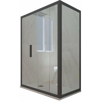 FORTE - Mampara de ducha reversible 70x110cm - Vidrio 6mm FORTE - Mampara de ducha reversible 70x110cm - Vidrio 6mm