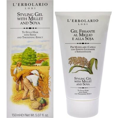 Gel Fijador de Mijo y Soja de L'Erbolario 150 ml - Gel para cabello Gel Fijador de Mijo y Soja de L'Erbolario 150 ml - Gel para cabello