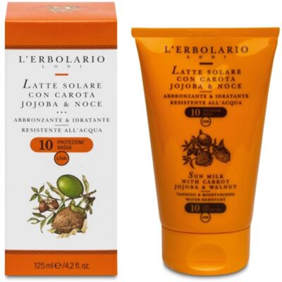 Leche Corporal Carrot, Jojoba y Nuez SPF 10 de L'Erbolario Leche Corporal Carrot, Jojoba y Nuez SPF 10 de L'Erbolario