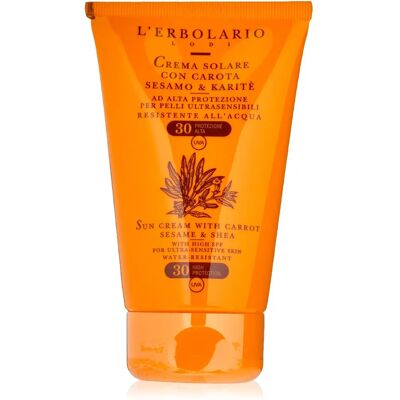 L'Erbolario Karotten, Sesam und Shea Sonnencreme SPF30 L'Erbolario Karotten, Sesam und Shea Sonnencreme SPF30