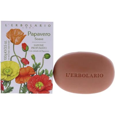 L'Erbolario Papavero Soave Soap - Natural, Gentle, Perfumed L'Erbolario Papavero Soave Soap - Natural, Gentle, Perfumed
