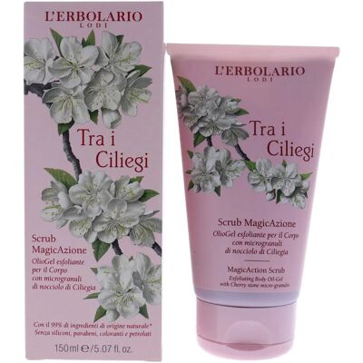 Aceite Corporal Exfoliante con Microgranulos de Cereza - L'Erbolario Aceite Corporal Exfoliante con Microgranulos de Cereza - L'Erbolario