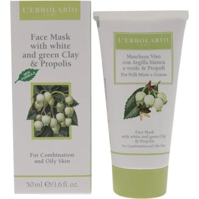 L'Erbolario Propolis Tonerde Maske - Gesichtsmaske für fettige Haut L'Erbolario Propolis Tonerde Maske - Gesichtsmaske für fettige Haut