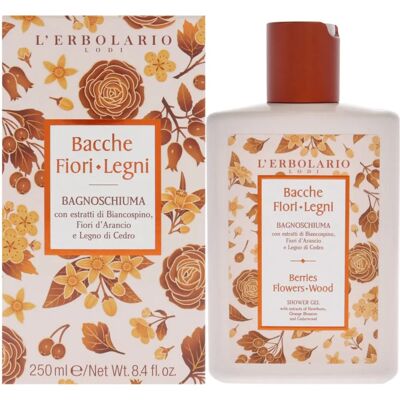 L'Erbolario - Gel Douche Bacche Fiori Legni - Naturel, Unisexe, 250ml L'Erbolario - Gel Douche Bacche Fiori Legni - Naturel, Unisexe, 250ml
