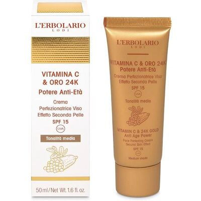 Creme Facial Vit C & Ouro 24k SPF15 - L'Erbolario Creme Facial Vit C & Ouro 24k SPF15 - L'Erbolario