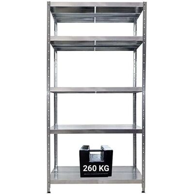 Scaffale Zincato Maciste GRIMA - 5 ripiani 260kg Scaffale Zincato Maciste GRIMA - 5 ripiani 260kg