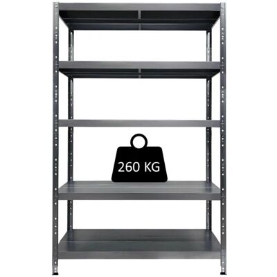 Libreria in metallo GRIMA 120x40x195cm - 5 piani - 260kg Libreria in metallo GRIMA 120x40x195cm - 5 piani - 260kg