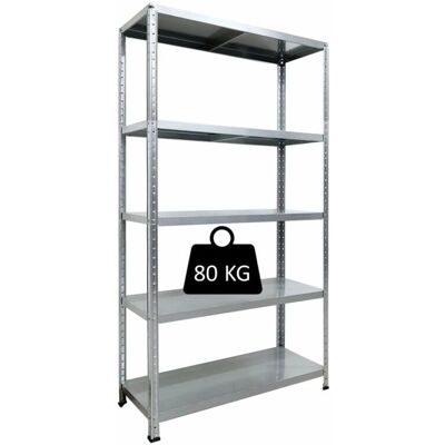Scaffale Grima Ettore Zincato - 5 Ripiani - 100x40x187cm Scaffale Grima Ettore Zincato - 5 Ripiani - 100x40x187cm