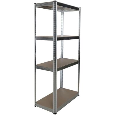 Scaffale in metallo zincato Grima - 4 ripiani 90x40x180cm - Italia Scaffale in metallo zincato Grima - 4 ripiani 90x40x180cm - Italia